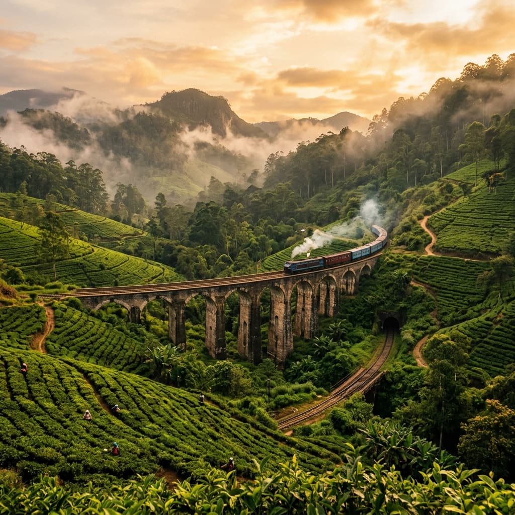 Ceylon Landscape Background